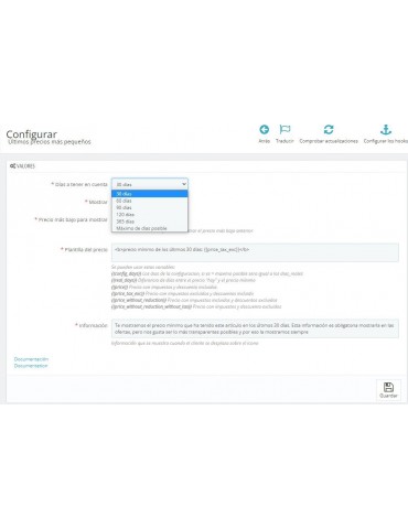 módulo Directiva Ómnibus prestashop 2