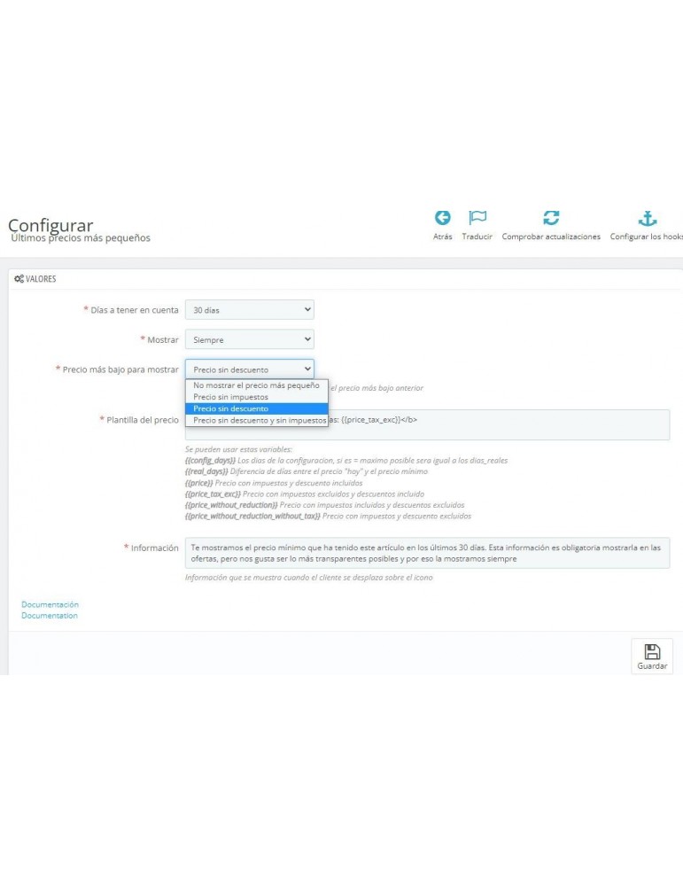 módulo Directiva Ómnibus prestashop